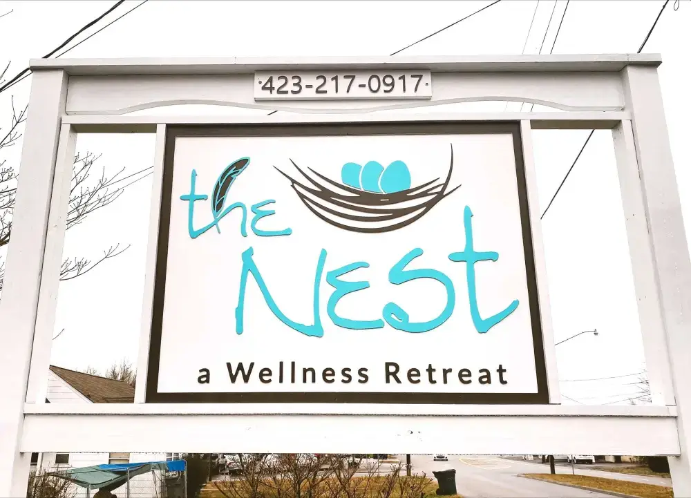 The Nest sign